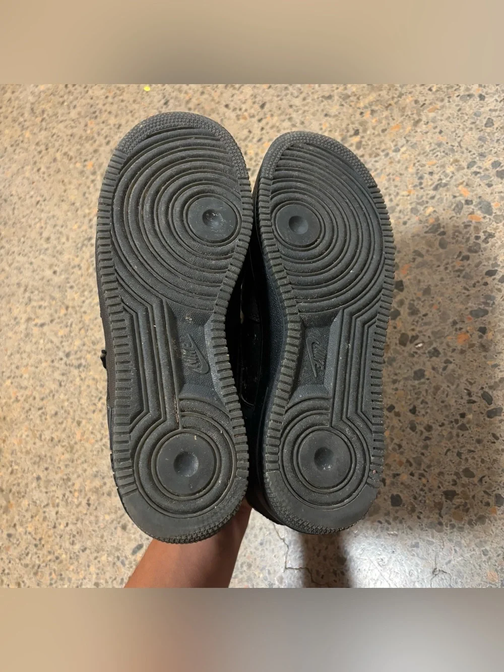 Nike Air Force 1 (TecTuff Abrasion, Oil, Stain, Resistant Finish) (10) Black